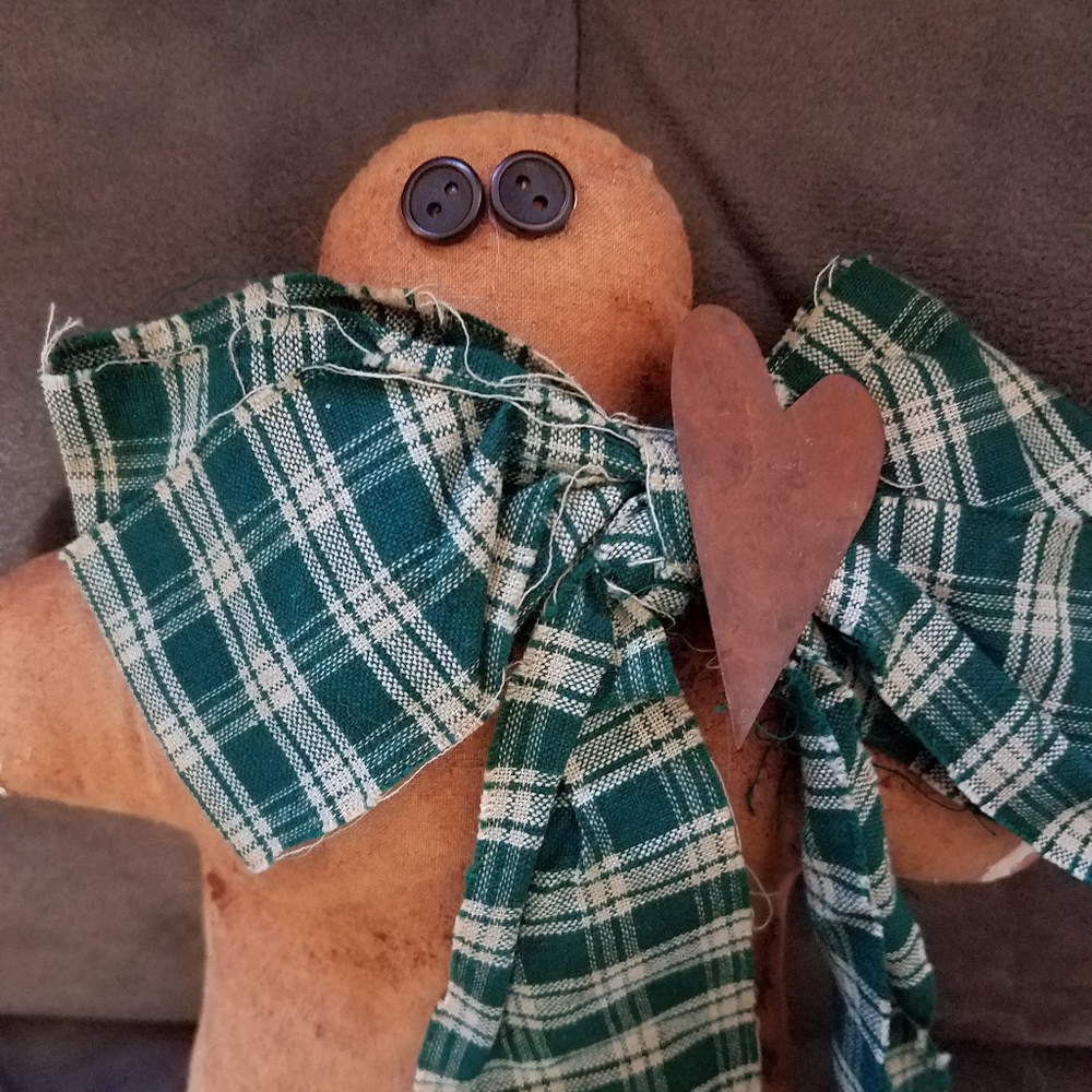 Primitive Gingerbread Man Doll - Picture 2 of 3